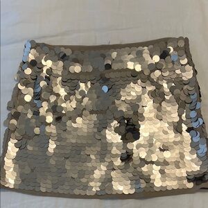 J. Crew Metallic Sequin Mini Skirt